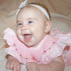 Smockingbird Smocked Bubble 3 month